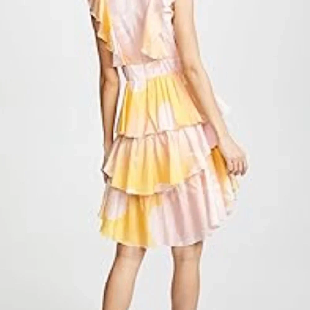 Cynthia Rowley Jet Set Floral Print dress with box Sz 2 in sunset - Picture 4 of 7